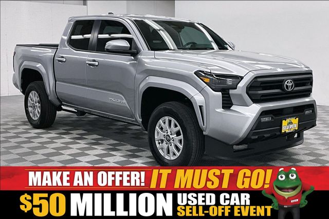 Celestial Silver Metallic 2025 Toyota Tacoma Pickup Truck Four-Wheel Drive 8-Speed Automatic