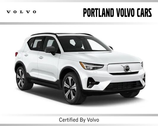 Crystal White 2023 Volvo XC40 Recharge Twin Core eAWD SUV / Crossover All-Wheel Drive 1-Speed Automatic