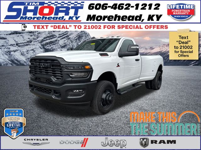 Bright White Clearcoat 2026 RAM 3500 Pickup Truck Four-Wheel Drive 8-Speed Automatic