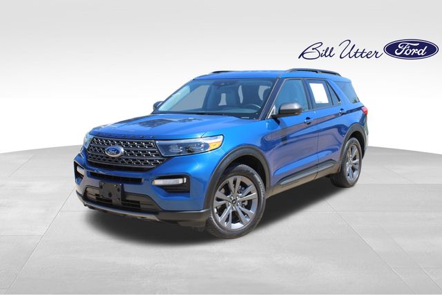 Blue Metallic 2021 Ford Explorer XLT RWD SUV / Crossover Rear-Wheel Drive Automatic