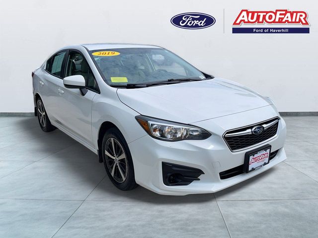 Crystal White Pearl 2019 Subaru Impreza Sedan All-Wheel Drive Continuously Variable Transmission