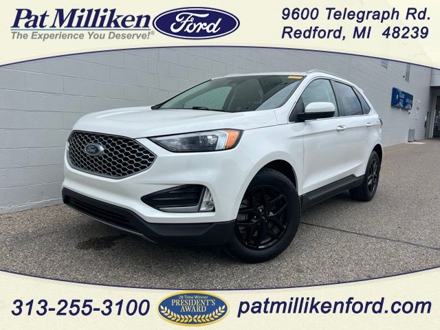 White Metallic 2024 Ford Edge SUV / Crossover All-Wheel Drive 8-Speed Automatic