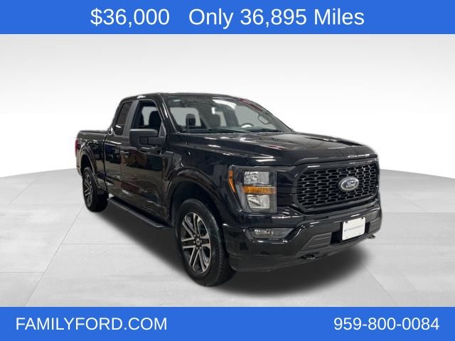 Black Metallic 2023 Ford F-150 XL SuperCab 4WD Pickup Truck Four-Wheel Drive Automatic