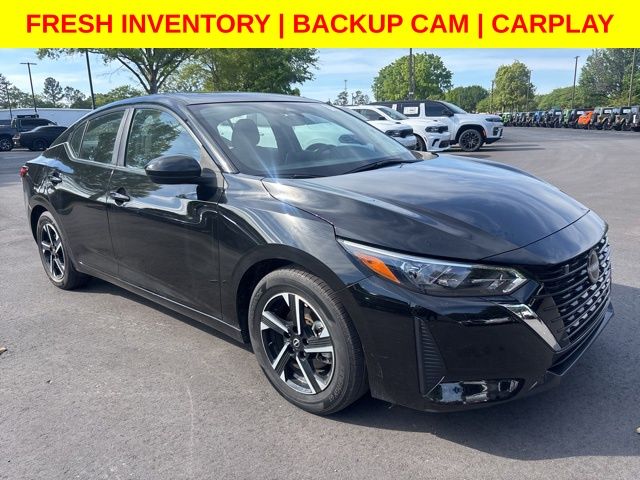 Super Black 2025 Nissan Sentra SV FWD Sedan Front-Wheel Drive Continuously Variable Transmission