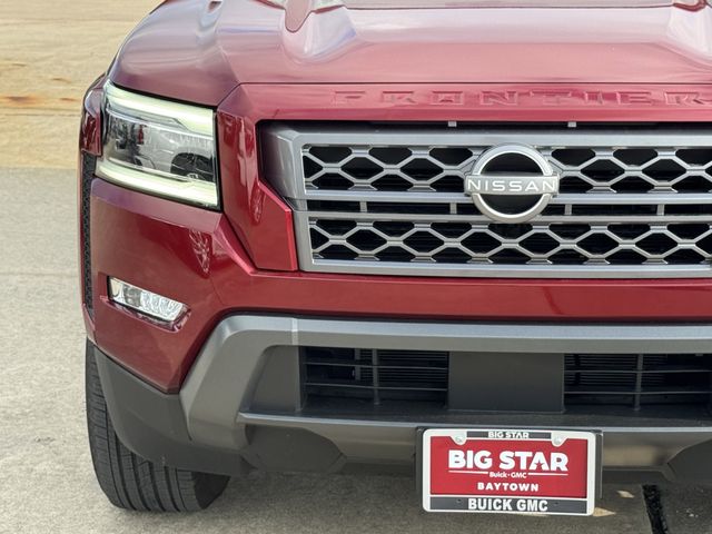 2024 Nissan Frontier SL Red at DeMontrond Auto Country