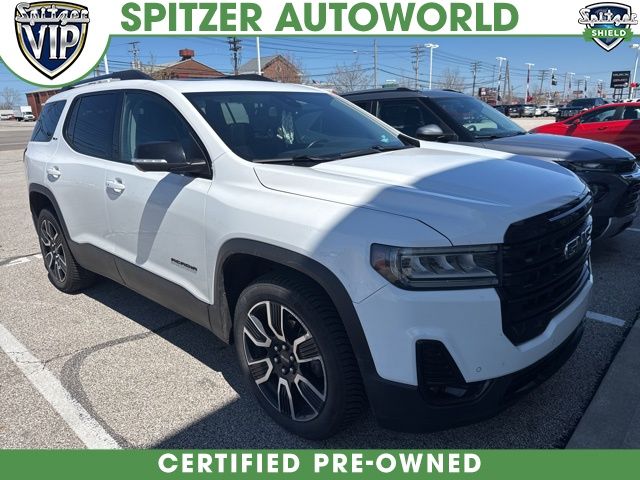 Summit White 2021 GMC Acadia SLT AWD SUV / Crossover Four-Wheel Drive 9-Speed Automatic