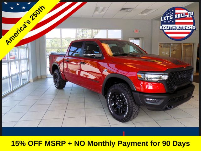 Molten Red Pearlcoat 2026 RAM 1500 Pickup Truck Four-Wheel Drive 8-Speed Automatic