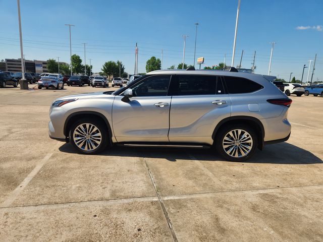 2025 Toyota Highlander Platinum Silver at Don McGill Toyota