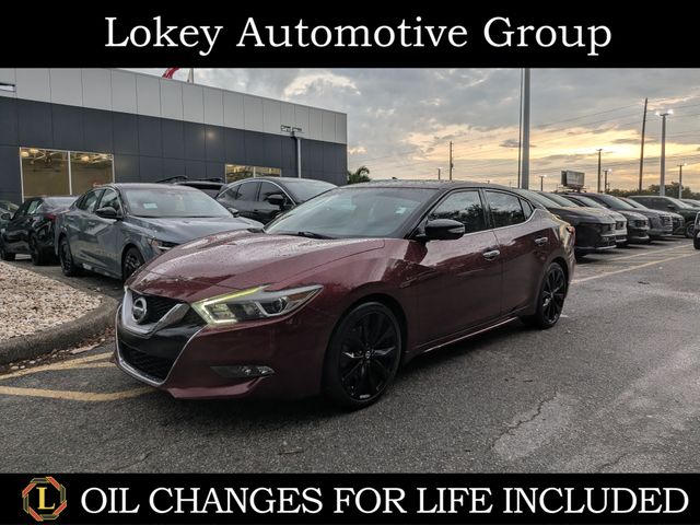 Coulis Red 2017 Nissan Maxima Sedan Front-Wheel Drive Continuously Variable Transmission