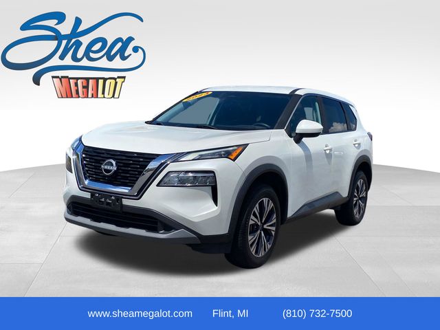 Pearl White Tricoat 2023 Nissan Rogue SUV / Crossover Front-Wheel Drive Continuously Variable Transmission