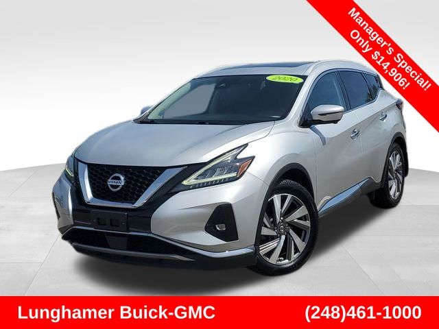 Brilliant Silver Metallic 2020 Nissan Murano SUV / Crossover All-Wheel Drive Continuously Variable Transmission