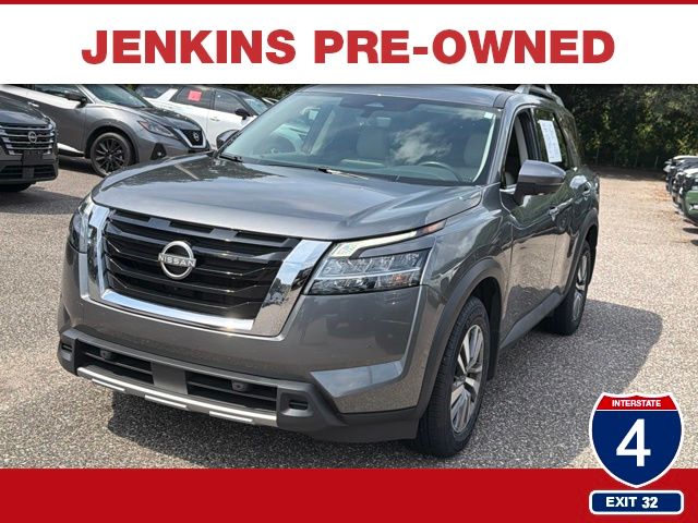 Gray (Gun Metallic) 2023 Nissan Pathfinder SUV / Crossover All-Wheel Drive 9-Speed Automatic