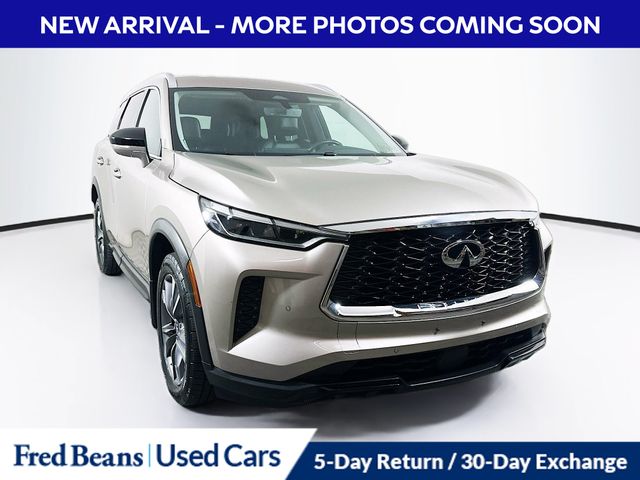Warm Titanium 2023 INFINITI QX60 SUV / Crossover All-Wheel Drive 9-Speed Automatic