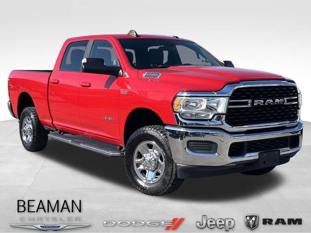 Flame Red Clearcoat 2022 RAM 2500 Big Horn Crew Cab 4WD Pickup Truck Four-Wheel Drive 8-Speed Automatic
