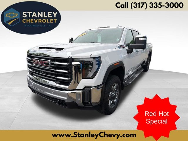 Summit White 2025 GMC Sierra 2500HD Pickup Truck Four-Wheel Drive Automatic