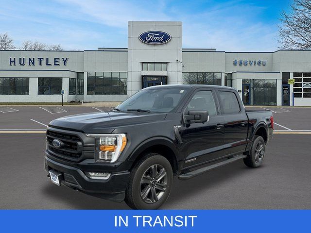 Black Metallic 2023 Ford F-150 XLT SuperCrew 4WD Pickup Truck Four-Wheel Drive Automatic