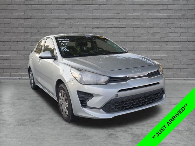 Silky Silver 2022 Kia Rio Sedan Front-Wheel Drive Continuously Variable Transmission
