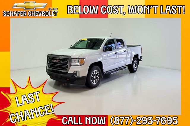 Summit White 2022 GMC Canyon Pickup Truck Four-Wheel Drive 8-Speed Automatic