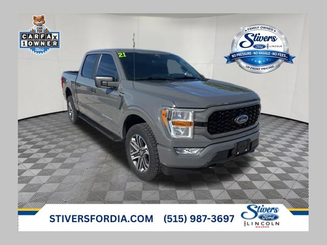 Gray (Lead Foot) 2021 Ford F-150 Pickup Truck Four-Wheel Drive Automatic