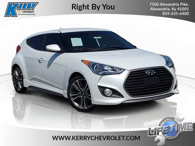 Elite White Pearl 2016 Hyundai Veloster Turbo FWD Coupe Front-Wheel Drive 7-Speed Dual Clutch