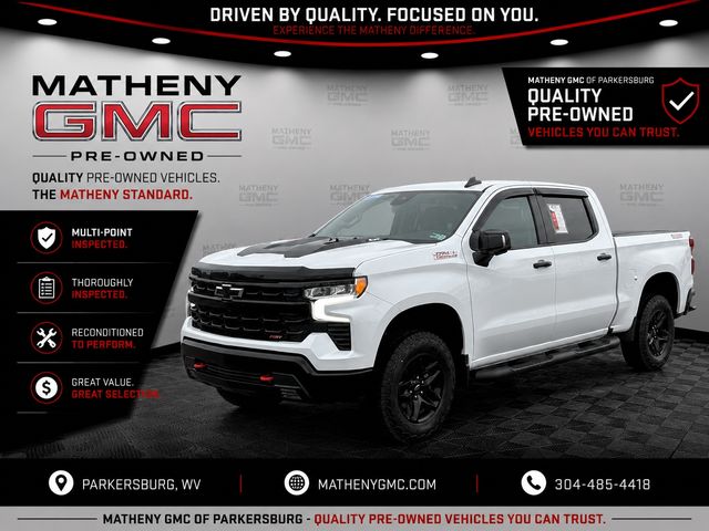White (Iridescent Pearl Tricoat) 2023 Chevrolet Silverado 1500 Pickup Truck Four-Wheel Drive Automatic