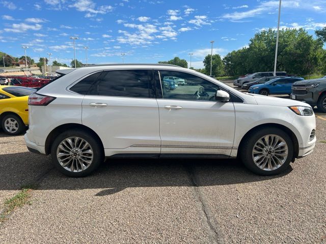 2021 White Ford Edge Titanium AWD SUV