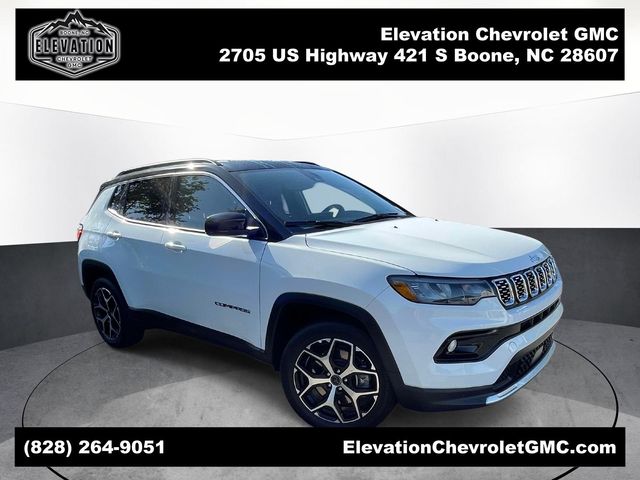 Bright White Clearcoat 2025 Jeep Compass Limited 4WD SUV / Crossover Four-Wheel Drive 8-Speed Automatic
