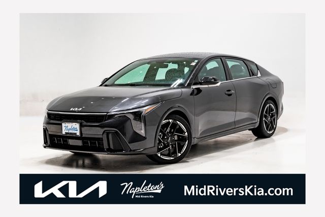 Interstellar Gray 2025 Kia K4 GT-Line FWD Sedan Front-Wheel Drive Continuously Variable Transmission