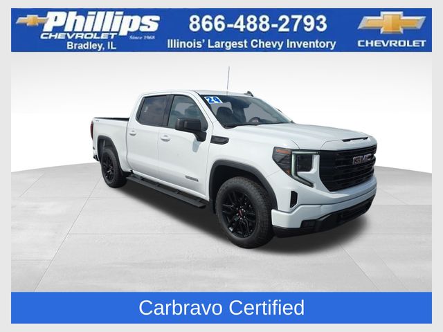 Summit White 2024 GMC Sierra 1500 Pickup Truck Four-Wheel Drive 8-Speed Automatic