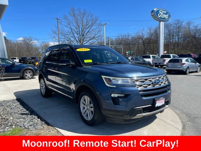 Blue Metallic 2018 Ford Explorer XLT AWD SUV / Crossover All-Wheel Drive 6-Speed Automatic