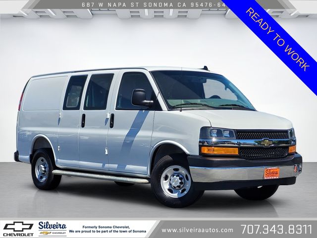 Summit White 2025 Chevrolet Express Cargo Van Rear-Wheel Drive 8-Speed Automatic Overdrive