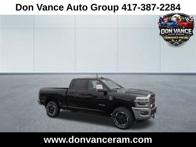 Diamond Black Crystal Pearlcoat 2026 RAM 2500 Laramie Crew Cab 4WD Pickup Truck Four-Wheel Drive 8-Speed Automatic