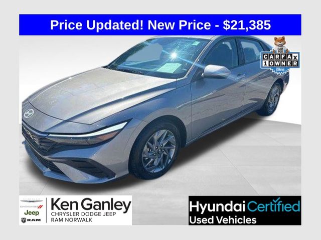 Fluid Metal 2024 Hyundai Elantra Sedan Front-Wheel Drive Continuously Variable Transmission