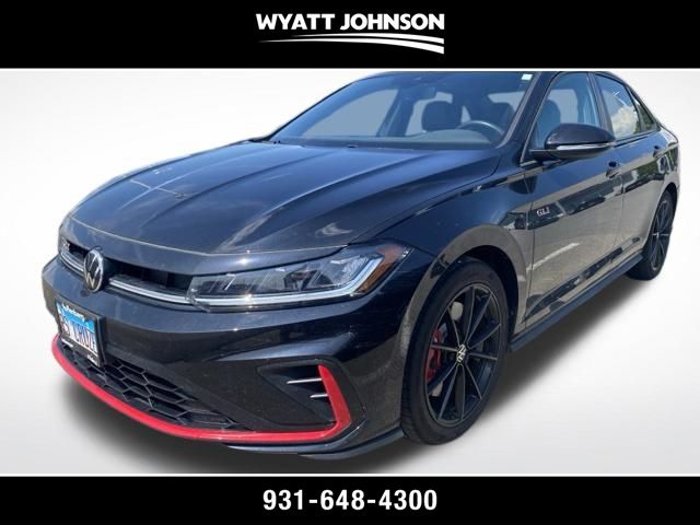 Deep Black Pearl 2025 Volkswagen Jetta GLI Sedan Front-Wheel Drive Automatic
