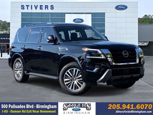 Super Black 2021 Nissan Armada SL RWD SUV / Crossover 4X2 7-Speed Automatic