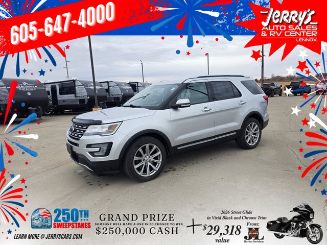 Silver 2017 Ford Explorer Limited AWD SUV / Crossover All-Wheel Drive 6-Speed Automatic