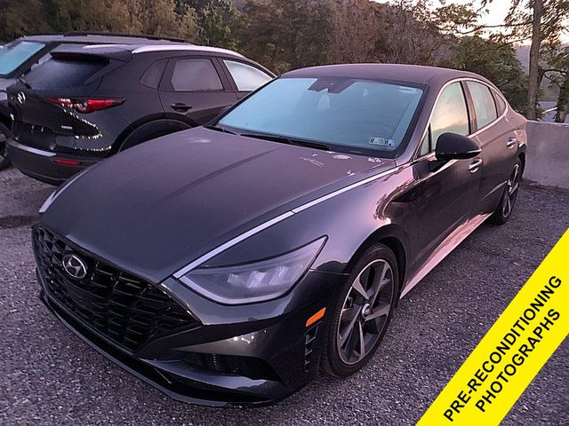 Portofino Gray 2021 Hyundai Sonata Sedan Front-Wheel Drive 8-Speed Automatic Overdrive
