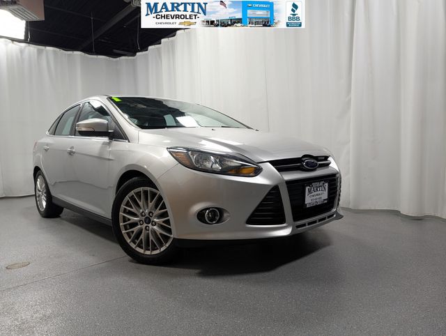 Ingot Silver 2014 Ford Focus Titanium Sedan Front-Wheel Drive 6-Speed Automatic