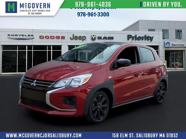 Red 2024 Mitsubishi Mirage Hatchback Front-Wheel Drive Continuously Variable Transmission