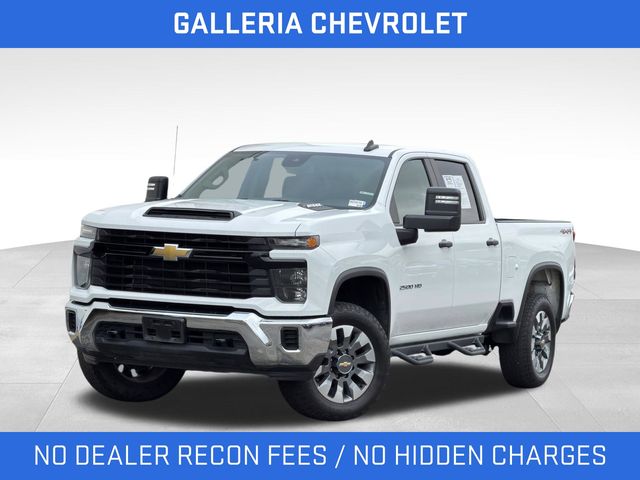Summit White 2024 Chevrolet Silverado 2500HD Work Truck Crew Cab 4WD Pickup Truck Four-Wheel Drive Automatic