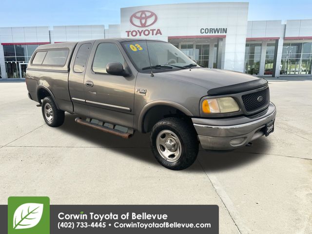 Gray 2003 Ford F-150 XL Extended Cab 4WD SB Pickup Truck Four-Wheel Drive 4-Speed Automatic Overdrive