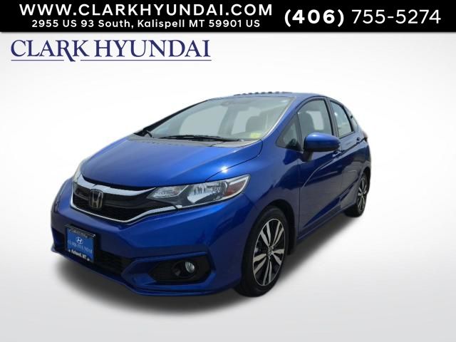 Blue 2018 Honda Fit Hatchback Front-Wheel Drive Continuously Variable Transmission