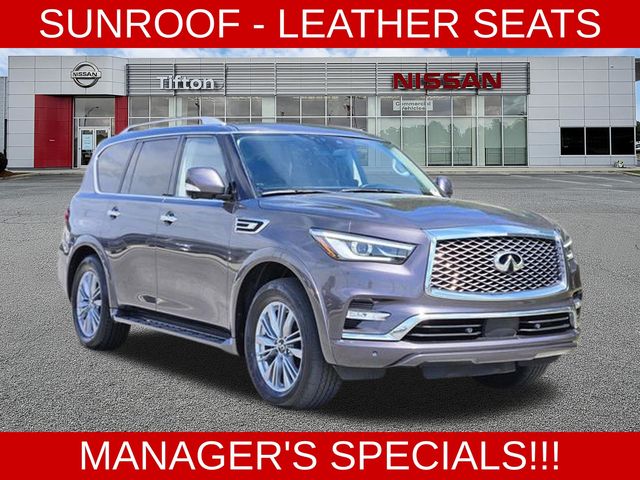 Anthracite Gray 2024 INFINITI QX80 Luxe RWD SUV / Crossover Rear-Wheel Drive 7-Speed Automatic