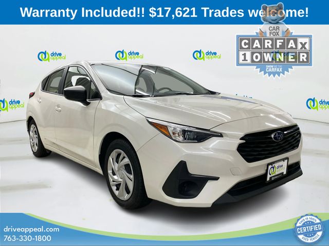 Crystal White Pearl 2024 Subaru Impreza Wagon All-Wheel Drive Continuously Variable Transmission