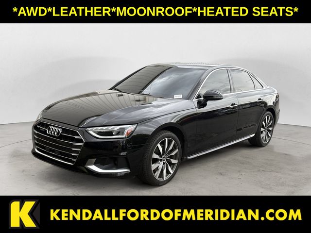 Brilliant Black 2024 Audi A4 Sedan All-Wheel Drive 7-Speed Automatic