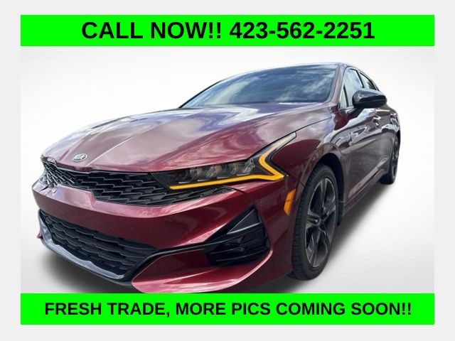 Passion Red 2021 Kia K5 Sedan Front-Wheel Drive 8-Speed Automatic