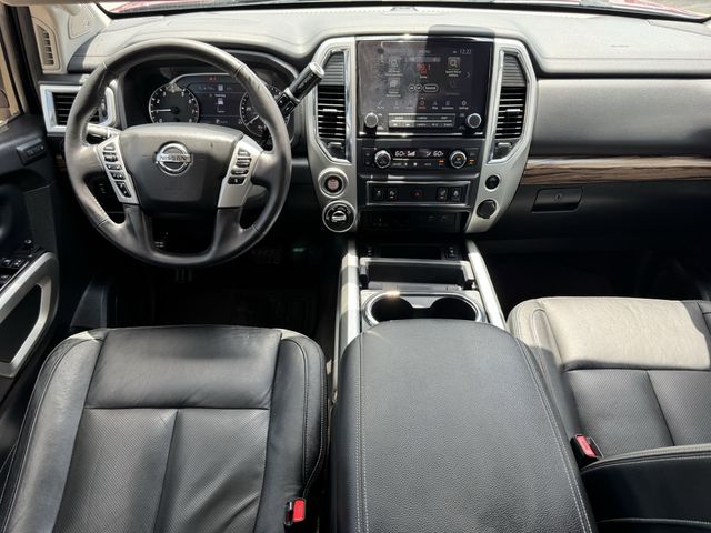 2020 Nissan Titan SL Red at Texan Dodge Chrysler Jeep Ram