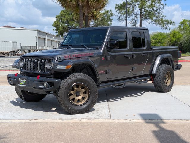 Gray (Granite Crystal Metallic Clearcoat) 2024 Jeep Gladiator Rubicon Crew Cab 4WD Pickup Truck Four-Wheel Drive 8-Speed Automatic