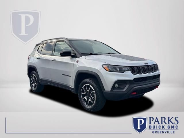 Silver 2025 Jeep Compass SUV / Crossover Four-Wheel Drive 8-Speed Automatic