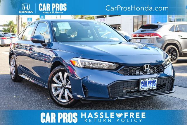 Blue Lagoon Pearl 2026 Honda Civic Sedan Front-Wheel Drive Continuously Variable Transmission